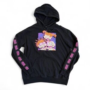 Nickelodeon Black Hoodie with Pink Graphic